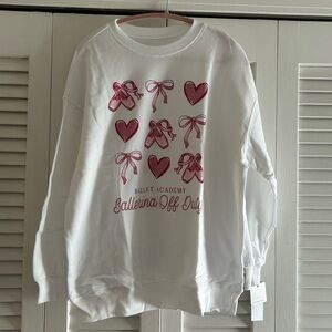 Macys Rebellious One
Ballerina Sweatshirt NWT
Size L